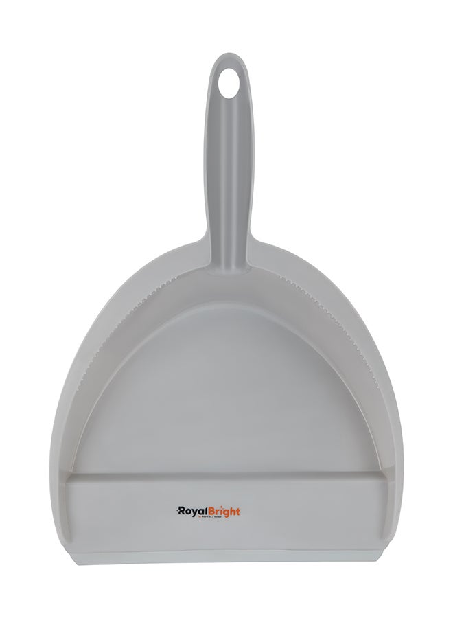 Royalford Dustpan and Brush- RF12840/ with Small and Compact Design, 23 cm Brush, Comfortable Grip/ Multi-Purpose Cleaning Tool Perfect for Home, Kitchen, Office, Hospital Use/ Highly Durable and Elegant Design/ White and grey - Image 3